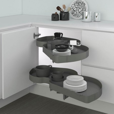 Piilokulmamekanismi COMBIS-2 500mm Oikea Antrasiitti 2-Hyllyä | Altafin Shop