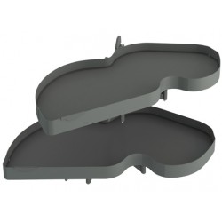 Piilokulmamekanismi COMBIS-2 450mm Vasen Antrasiitti 2-Hyllyä | Altafin Shop