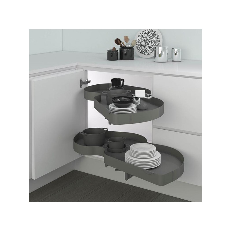 Piilokulmamekanismi COMBIS-2 450mm Oikea Antrasiitti 2-Hyllyä | Altafin Shop