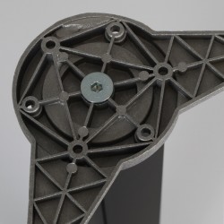 Pöydänjalka Pilar 60X60X710 mm valulaipalla mattamusta | Altafin Shop