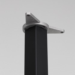 PÖYDÄNJALKA PILAR 60X60X710 MM VALULAIPALLA MATTA MUSTA | Altafin Shop