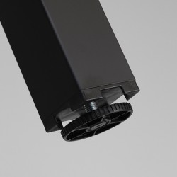 PÖYDÄNJALKA PILAR 60X60X710 MM VALULAIPALLA MATTA MUSTA | Altafin Shop