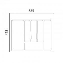 Keittiövälinelokerikko Impaz harmaa M600 | Altafin Shop