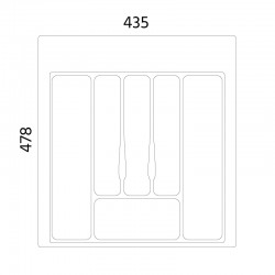 Keittiövälinelokerikko Impaz valkoinen M500 | Altafin Shop
