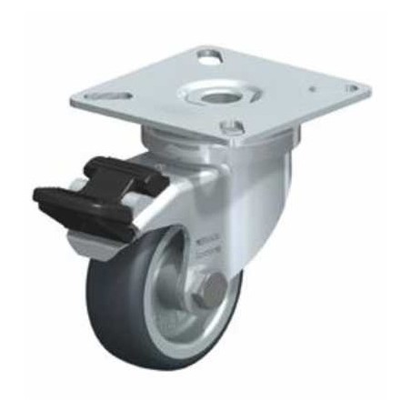 Kalustepyörä 50mm jarrulla kääntyvä laippakiinnitys | Altafin Shop