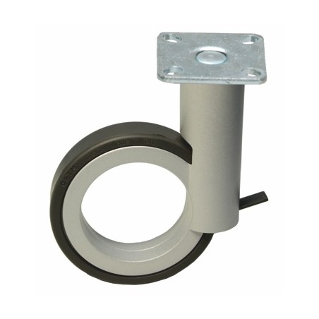 Roto kalustepyörä 100mm jarrulla harmaa - Altafin Shop