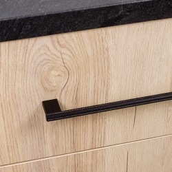 Graf mini 160mm vedin harjattu musta | Altafin Shop