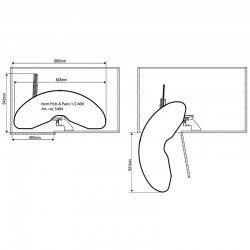 Dedicated kulmakaapin mekanismi M40 valkoinen | Altafin Shop