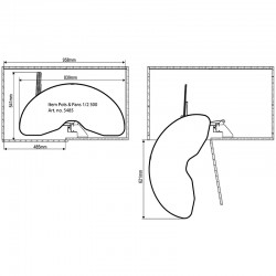 Dedicated kulmakaapin mekanismi M50 valkoinen | Altafin Shop