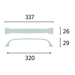 Klarissa vedin 320mm kromi | Altafin Shop