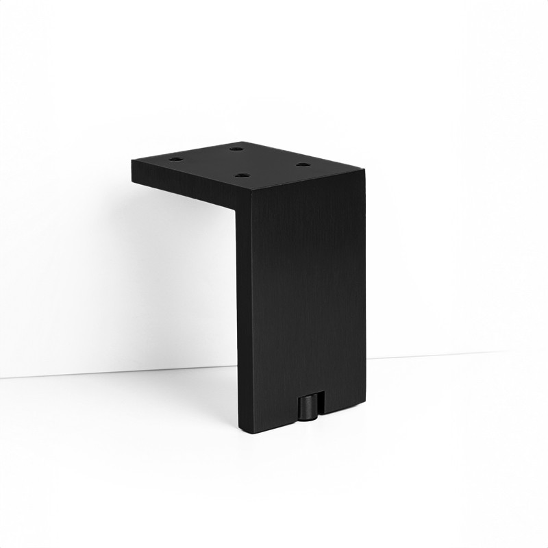 Kalustejalka Fonda 100mm harjattu musta