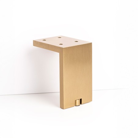 Kalustejalka Fonda 100mm harjattu tumma messinki