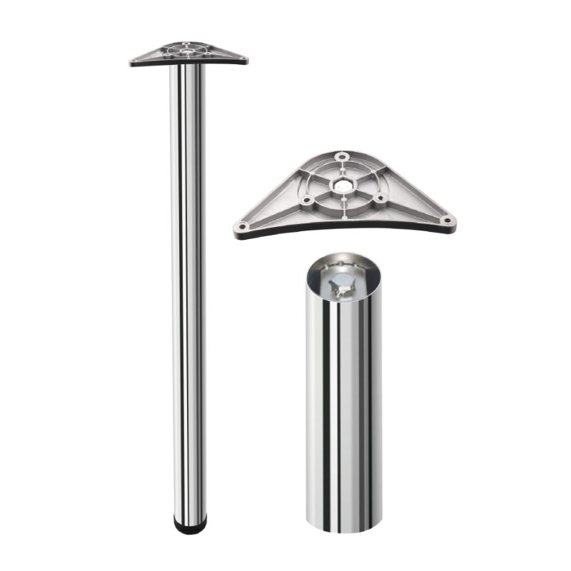 Pöydänjalkasarja 870 mm kromi