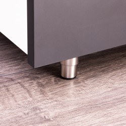 RIM Kalustejalka 80-130mm RST Harjattu | Säädettävä Kalustejalka Ruostumattomasta Teräksestä