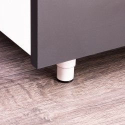 RIM Kalustejalka 80-130mm RST Valkoinen | Säädettävä ja Kestävä