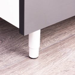 RIM Kalustejalka 130-240mm RST Valkoinen | Säädettävä ja Kestävä