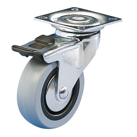 Vaunupyörä 50mm kääntyvä jarrulla