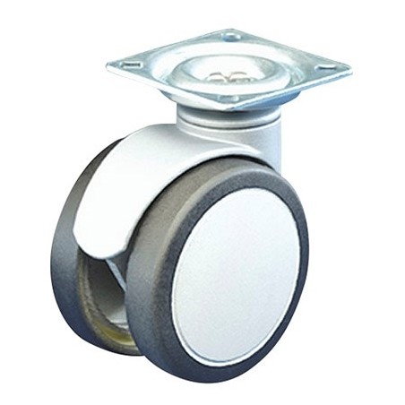 Kalustepyörä 75mm harmaa-musta