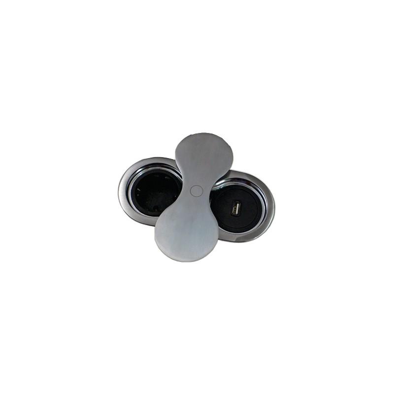 Eight upotettava kaluste pistorasia + USB | Altafin Shop