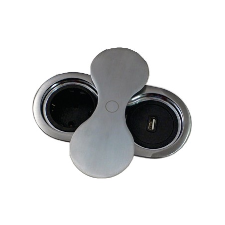 Eight upotettava kaluste pistorasia + USB | Altafin Shop