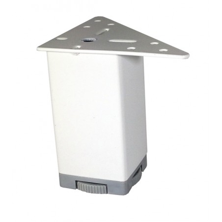 Säädettävä Valkoinen Kanttijalka 150 mm – Tyylikäs ja Kestävä Huonekalutarvike